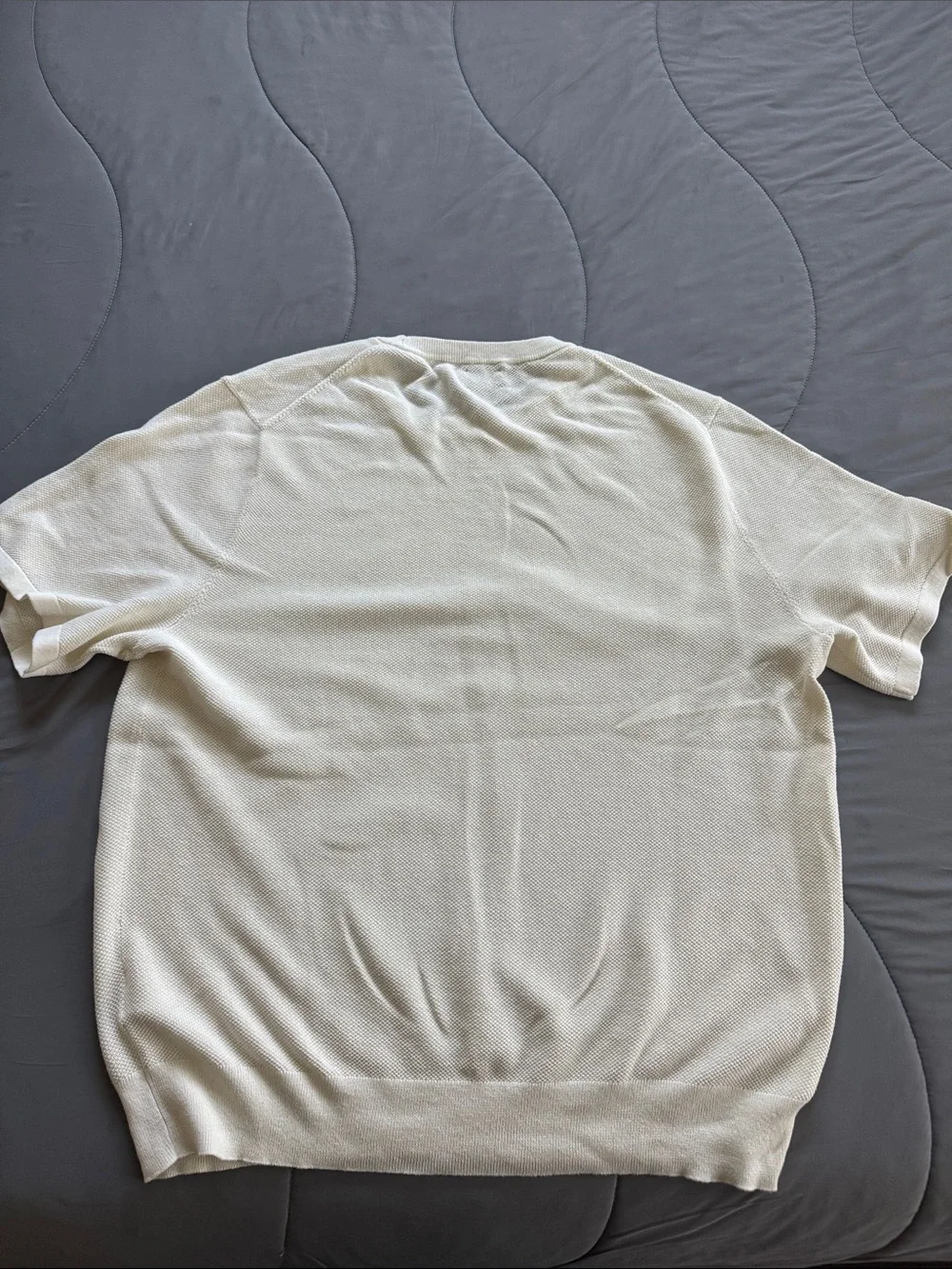 J. Crew Cream Knit Short Sleeve Sweater - Classic Crewneck